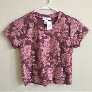 Floral Crop Top NWT